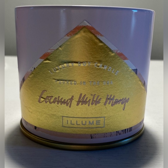 Illume Luxury Soy Candle - Coconut Milk Mango Demi Vanity Tin 11.8 oz - Picture 5 of 7